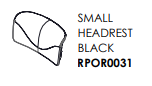 AQUAVIA SMALL HEADREST BLACK