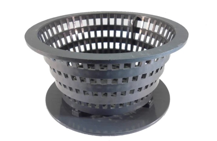 ADAPTED BASKET WITH CHEMICAL DISPENSER